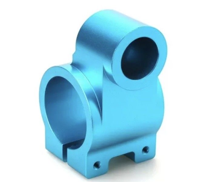 الألومنيوم 6061-T6 قطع CNC الملتفتة اللون المضغوطة لأجسام الصمامات