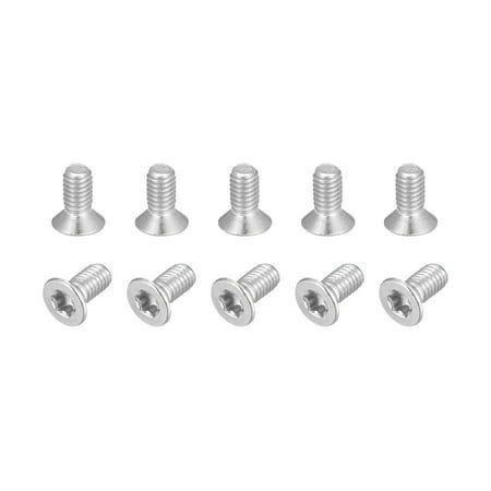 M3x6mm Torx أمان آلة المسامير 316 الفولاذ المقاوم الغرق الرأس التلاعب دليل المسامير الموثقات المسامير