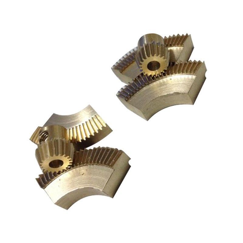 مصنع معالجة CNC المتخصصة الفولاذ المقاوم للصدأ ذو الدقة العالية النحاس / التيتانيوم قطعة آلة التروس