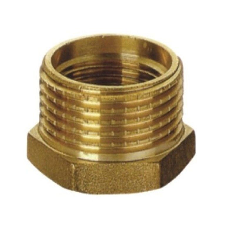 OEM الدقة 4 محور CNC معالجة / طحن / تحويل النماذج الأولية النحاس / النحاس قطعة خرطوشة وصلة